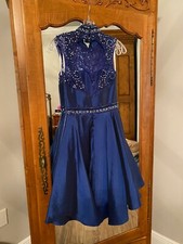 Sherri Hill Navy Homecoming/Party Knee Length Dress - size 2