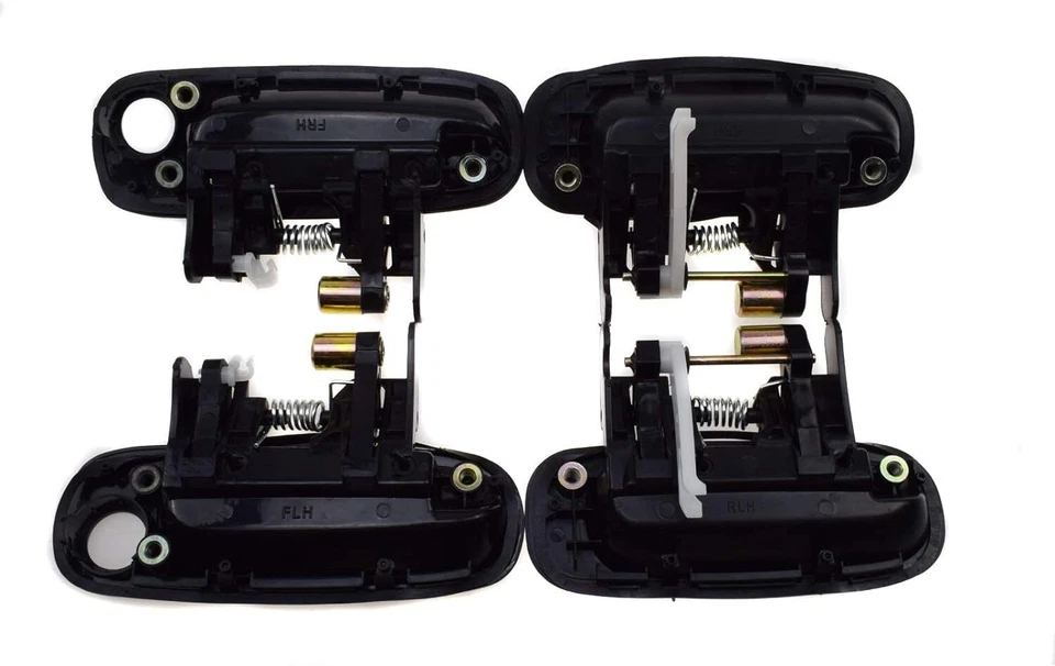 JUEGO DE 8 PIEZAS Manija de puerta interior exterior NEGRO/BEIGE para TOYOTA COROLLA 98-02 Foto 3 de 4