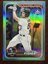 2024 Topps Pro Debut Chrome Cam Fisher Aqua Refractor #/75 Woodpeckers
