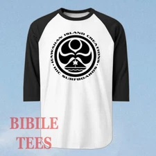 HIC Hawaiian Island Creations Surfing Men's Raglan Black Size S to 2XL