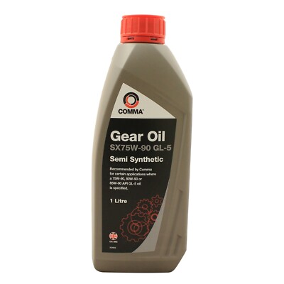 Comma SX 75w-90 75w90 GL-5 Semi Synthetic Transmission Fluid - 1 Litre 1L