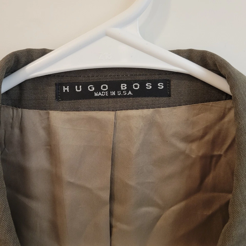 Chaqueta Blazer HUGO BOSS Artemisa Acrópolis 100% Lana Talla 102/42T HECHA EN EE. UU. Foto 2 de 4