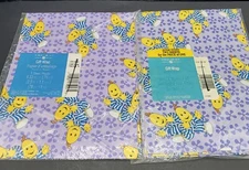 2 Vintage Bananas in Pajamas Wrapping Paper 3 Sheets Total New & Sealed NOS Kids