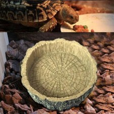 1PC Feeding Food Bowl For Tortoise Spiders Snake Lizard Turtle Aquarium Ornament
