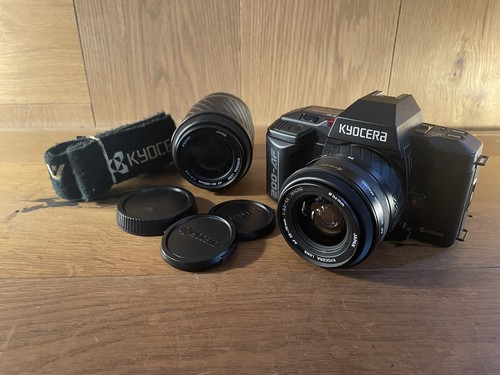 *Near Mint* Kyocera 200-AF Filmkamera 35-70 mm F/3.3-4.5 & 80-200 mm F/4-4.8 Objektiv