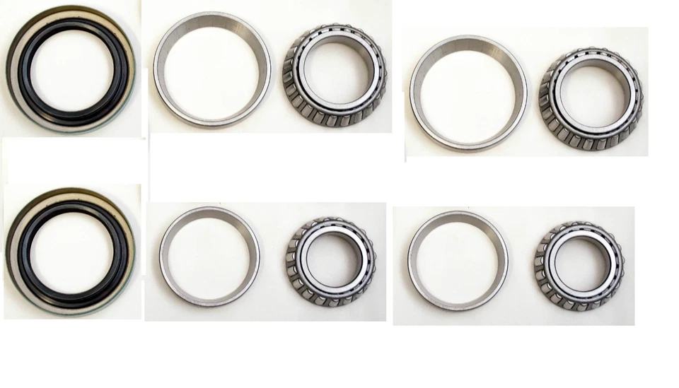 Isuzu Trooper 92-02 Inner & Outer Front Wheel Hub Bearing & Race & Seal Kit Set - Image 2 of 4