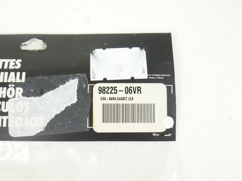 Harley Davidson Goggle Bark Gasket Clear 98225-06VR New Replacement - Foto 5 di 5