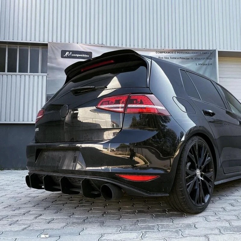 Volkswagen Golf MK7/MK7.5 Rear Diffuser Gloss Black  - Image 2 of 3