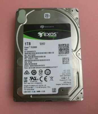 Disque Dur Interne Dell Exos 7E2000 1To – Serveur, Avec Bracket – Ouvert Mais Neuf