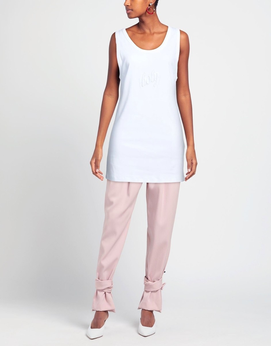 ANN DEMEULEMEESTER Cotton Embroidered 'Holy' Tank Top (XL