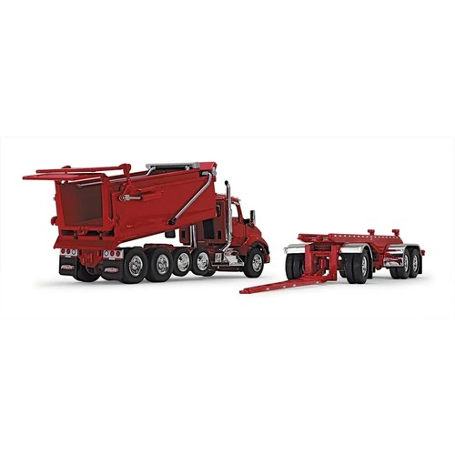 First Gear 1/64 scale Kenworth T880 Rogue Dump & Rogue Transfer Dump Viper Red - Picture 4 of 5