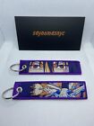 Naruto Anime Manga Sasuke Uchiha Embroidered Jet Tag Keychain