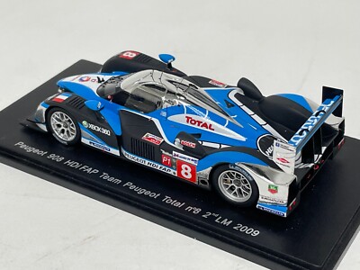 1/43 Spark Peugeot 908 HDI FAP car #8 2nd in 2009 24 H of Le Mans