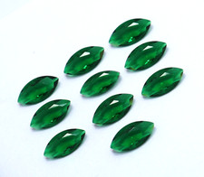 Natural Zircon Green Color Marquise Cut Cambodian Loose Gemstone 10 Piece Lot