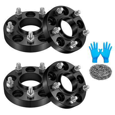 4PCS 1'' Hubcentric 5x4.5 5x114.3 Wheel Spacers 12x1.5 Fits Jeep Compass Patriot 