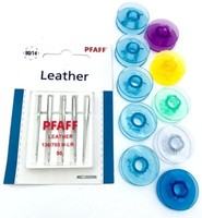 Original Pfaff NäHmaschinen Nadeln Leder 130/705 H-LR StäRke 90 + 10 Farbige