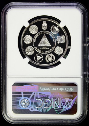 2017 Nicaragua S10C Ibero-American Series Volcan Momotombo NGC PF 69 UC - Picture 16 of 16