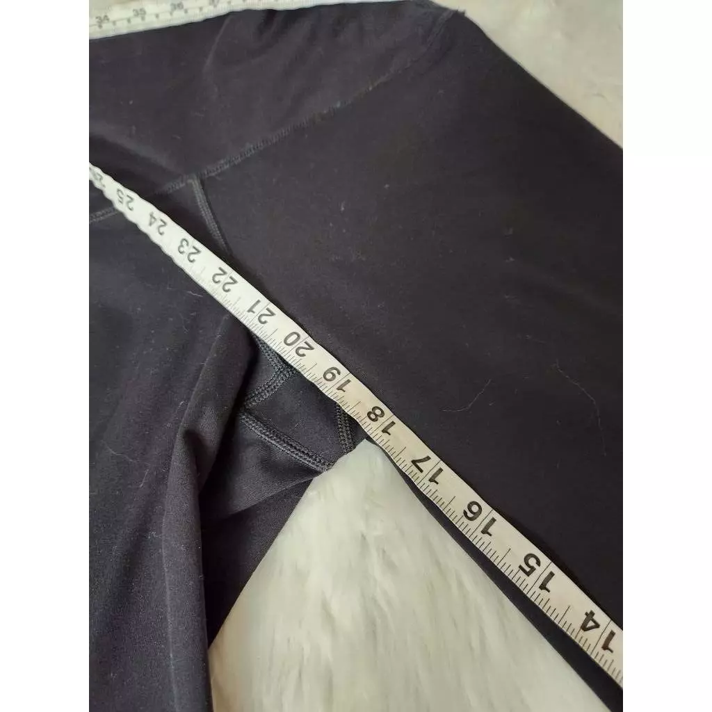 yogalicious capri solid high rise wide waistband cropped leggings