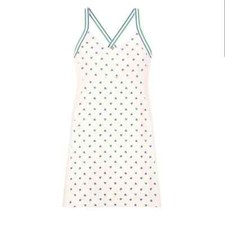 Tory Sport Green Blue Heart Tennis Dress Size XL Pickleball Preppy Coquette