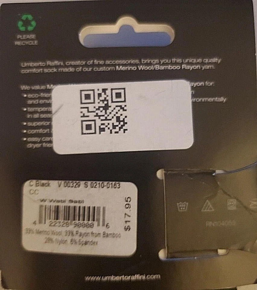 LOTE DE 2 calcetines cómodos Umberto Raffini para mujer WABI SABI lana merino/bambú rayón Foto 4 de 4