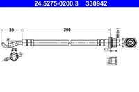ATE 24.5275-0200.3 Bremsschlauch FüR Toyota