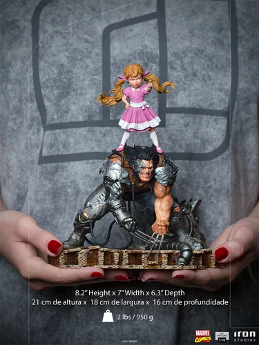 IRON STUDIOS MARCAS55821-10 Wolverine X-Men Albert and Elsie-Dee 1/10 Figure