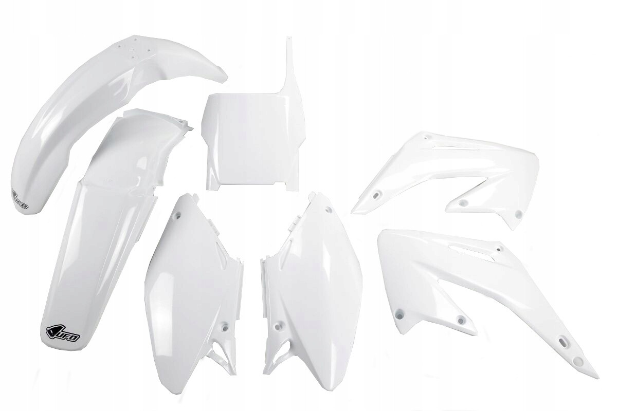 Kit plastique blanc pour Honda CR 125 et 250 2004 finition brillante durable