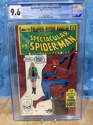 SPECTACULAR SPIDER-MAN ANNUAL #8 Cgc 9.6 GWEN STACY BAGLEY 1988 MARVEL COMIC