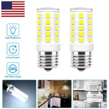 2pcs E17 Led Bulb 4w Microwave Oven Light Daylight White 6000k Light