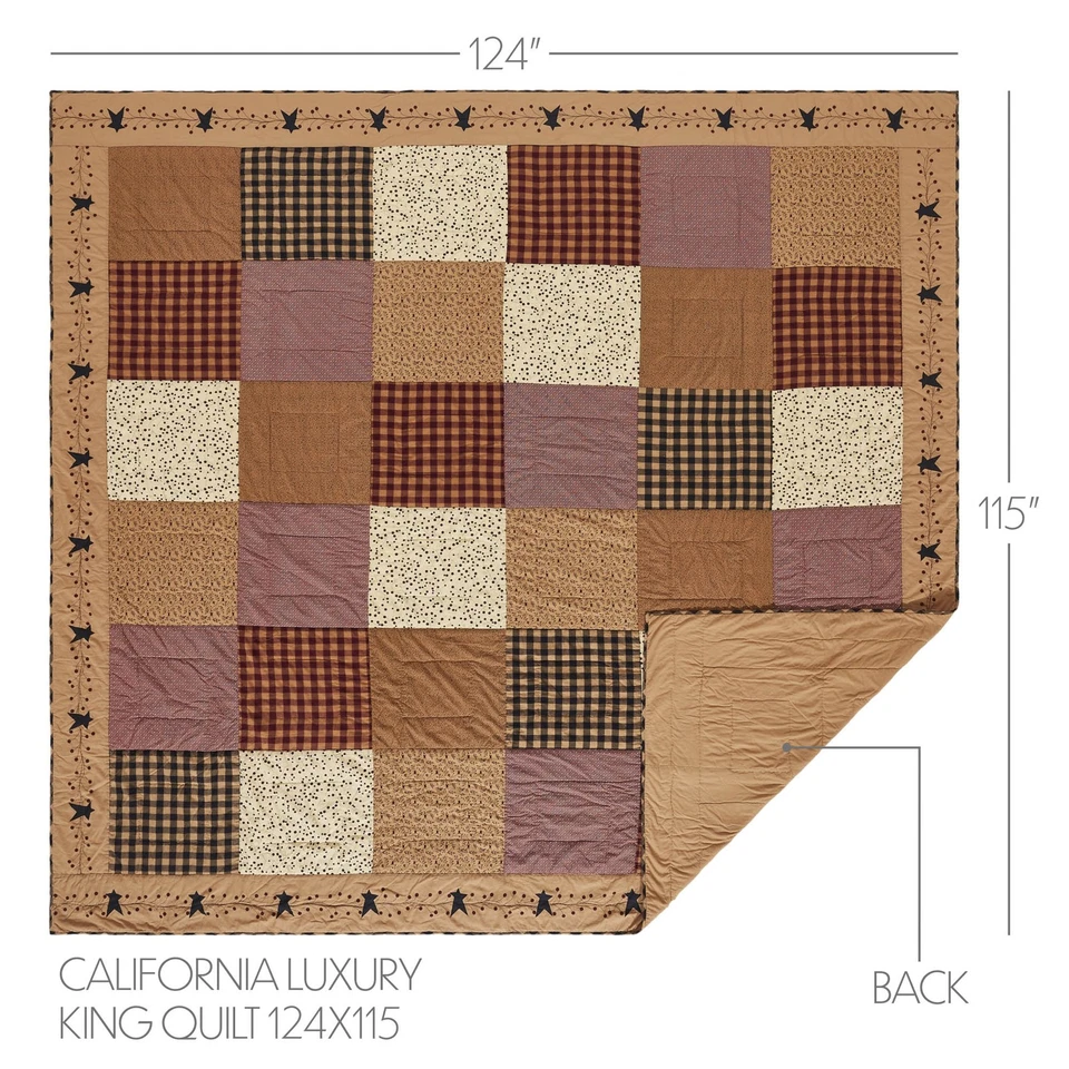 Pip Vinestar California/Luxury King Quilt 124Wx115L VHC Brands - Image 3 of 4