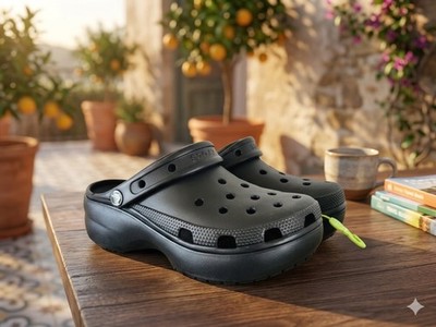 Crocs Classic Platform Clog Black