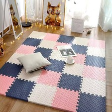 12pcs Baby Foam Play Mat: Interlocking Puzzle Tiles, 30x30x1cm Floor Rug