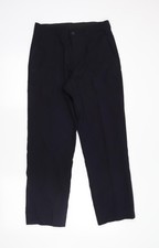 Mens UK Size 30 in Jack Reid Regular Fit Dress Pants Blue Trousers