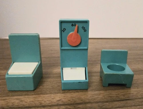 Vintage Fisher Price Little People Hospital Accessories (Hospital Not Included)