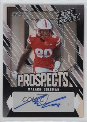 2024 Leaf Heroes & Prospects Prospect Silver 53/75 Malachi Coleman Auto 16wc