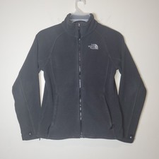The North Face Women's Black Full Zip Fleece Jacket S/P Small Petite Activewear
