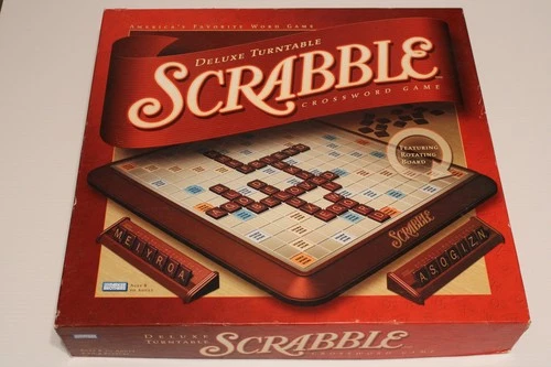 Vintage 2001 Scrabble Deluxe Turntable Edition, Parker Brothers