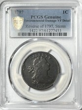 1798 1C First Hair Style, BN (Regular Strike) Draped Bust Cent