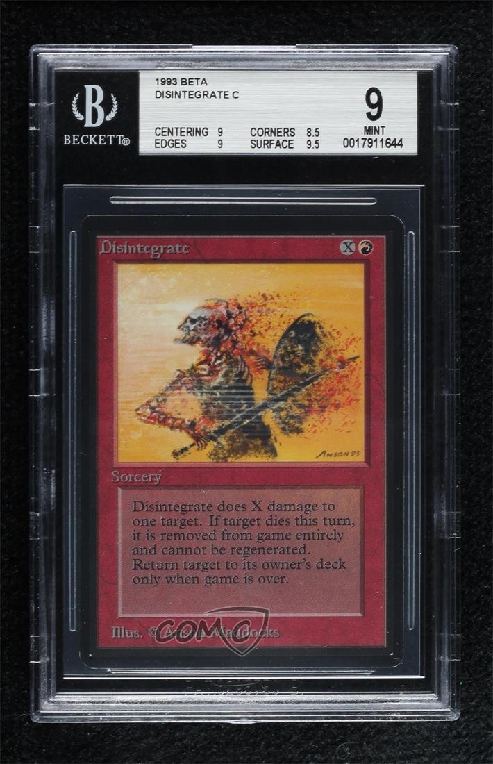 Disintegrate Magic: Limited Edition Beta BGS 9 MINT 1993