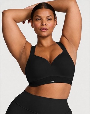 Victoria Secret VSX Incredible Max Support Hi Impact Sports Bra size 36DD Black