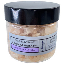 Bath  Body Works Aromatherapy Sleep Lavender Vanilla Bath Salts 2oz NEW