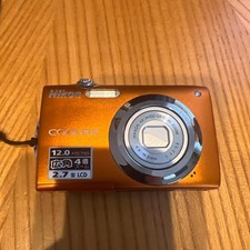 Nikon COOLPIX S3000 fotocamera digitale compatta arancione testata funzionante Giappone