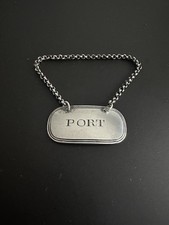 Scottish George III Solid Silver Port Decanter Wine Label John McDonald c1808