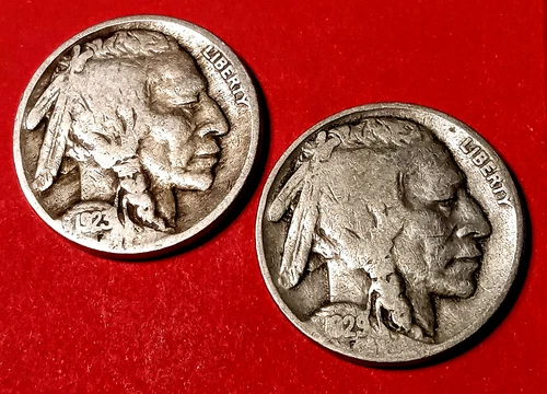 🌸 1923 and 1929 Buffalo Nickels