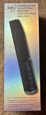 ion cordless electric beard grooming brush 2-in-1 heated brush N pik New Sealed.