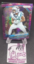 2025 Panini Prizm XAVIER LEGETTE Purple Pulsar Silver Carolina Panthers NFL 