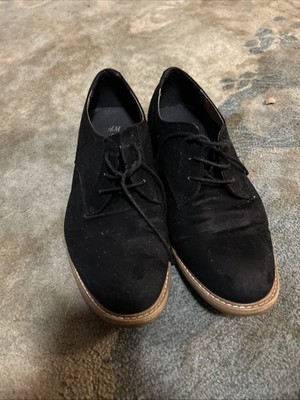 Men s Black H&M Suede Shoes - Size 8.5