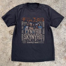 Lynyrd Skynyrd Greatest Songs T-shirt, Unisex Black T-shirt, Size S-5XL