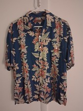 TORI RICHARD Hawaiian Shirt Men's Large Multicolor 100% Viscose Made in USA