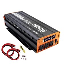 3000 Watt Power Inverter Converter, Car/Truck/RV 12V DC to 110V AC 3000W